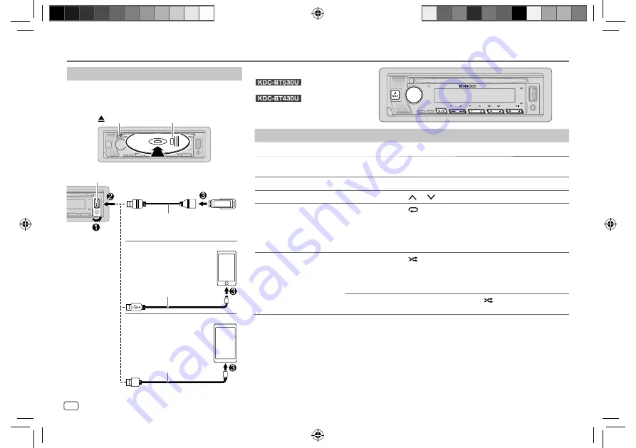 Kenwood KDC-BT430U Instruction Manual Download Page 82