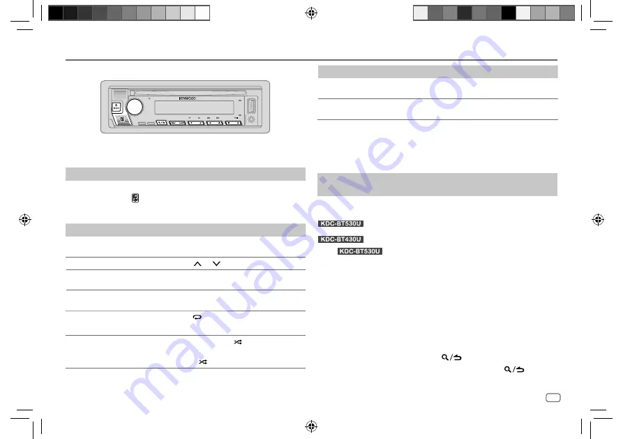 Kenwood KDC-BT430U Instruction Manual Download Page 125