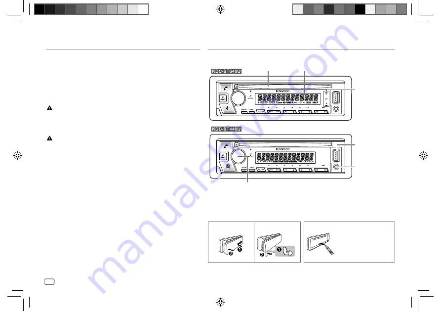 Kenwood KDC- BT440U Manual Download Page 14