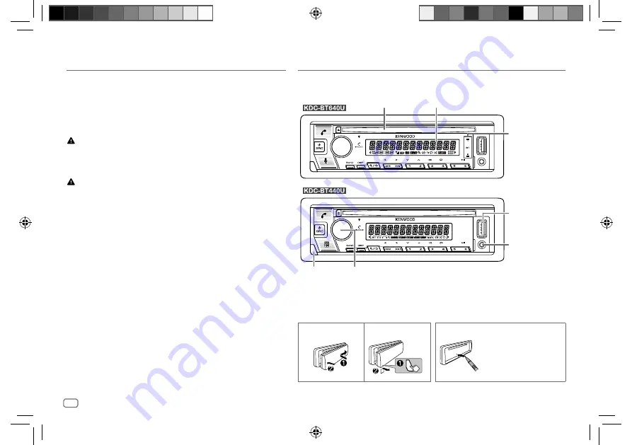 Kenwood KDC- BT440U Manual Download Page 62