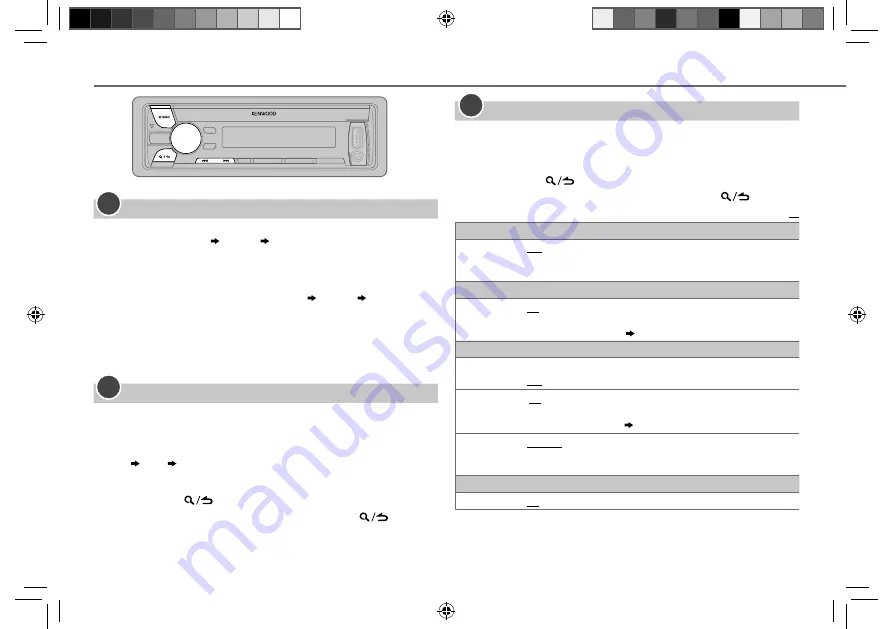 Kenwood KDC-BT48DAB Instruction Manual Download Page 8