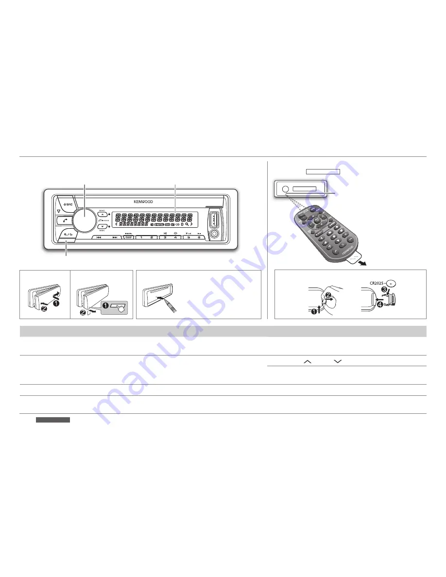 Kenwood KDC-BT558U Instruction Manual Download Page 3