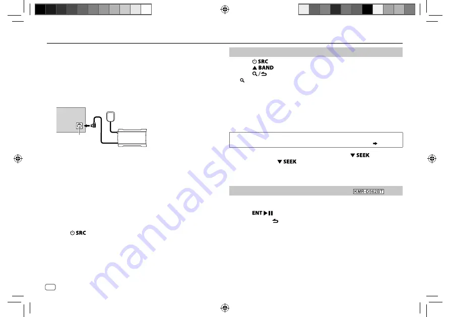 Kenwood KDC-BT562U Instruction Manual Download Page 12