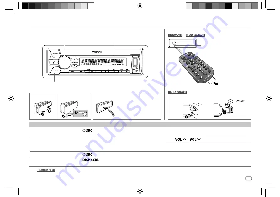 Kenwood KDC-BT562U Instruction Manual Download Page 57