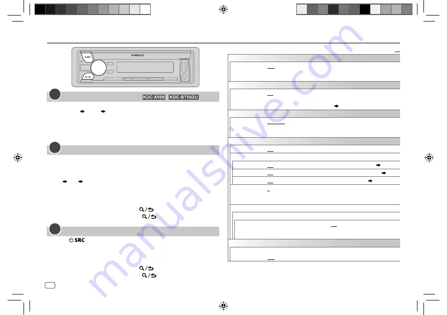 Kenwood KDC-BT562U Instruction Manual Download Page 58