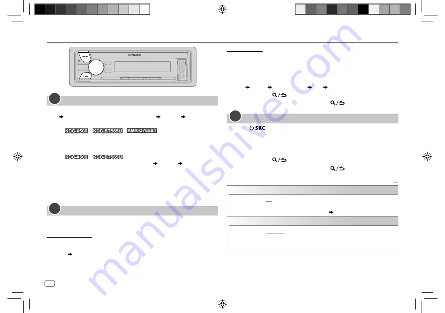 Kenwood KDC-BT565U Instruction Manual Download Page 8