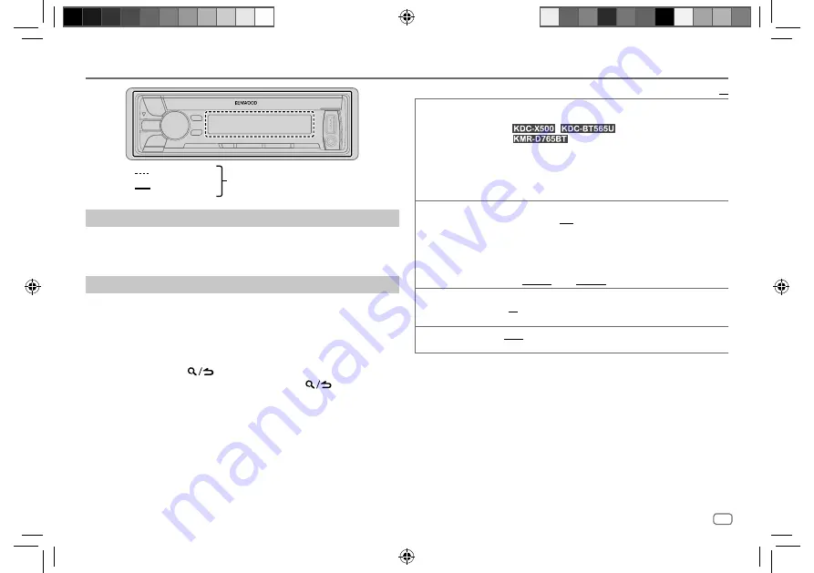 Kenwood KDC-BT565U Instruction Manual Download Page 59