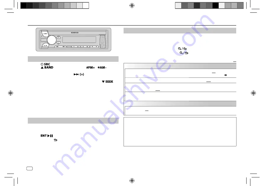 Kenwood KDC-BT565U Instruction Manual Download Page 74