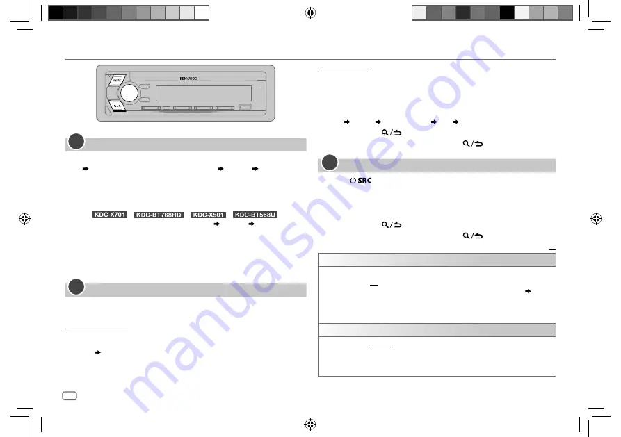 Kenwood KDC-BT568U Instruction Manual Download Page 8