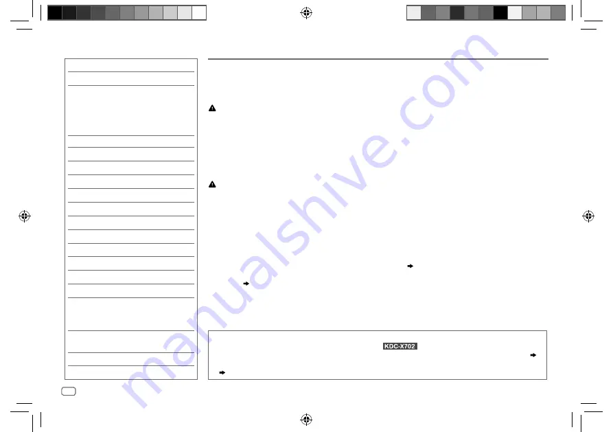 Kenwood KDC-BT572U Instruction Manual Download Page 6