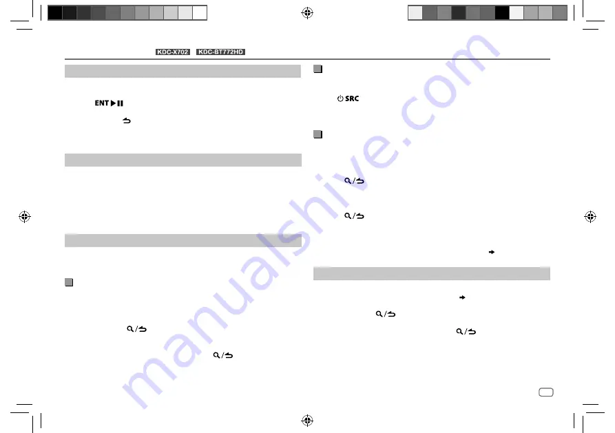 Kenwood KDC-BT572U Instruction Manual Download Page 11