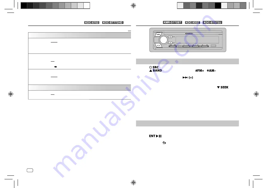 Kenwood KDC-BT572U Instruction Manual Download Page 100