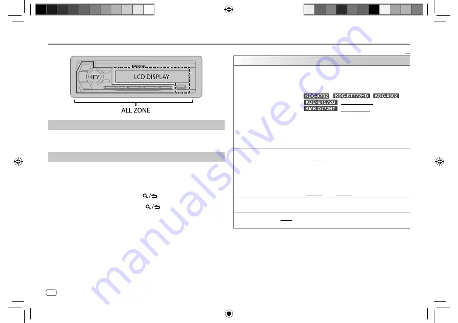 Kenwood KDC-BT572U Instruction Manual Download Page 124