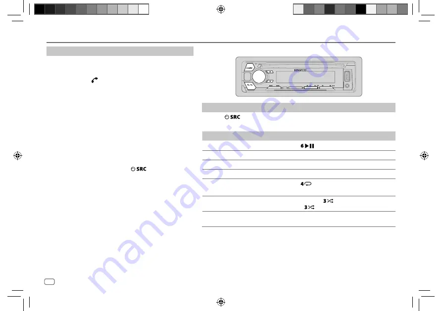 Kenwood kdc-bt700dab Manual For Use And Installation Download Page 18