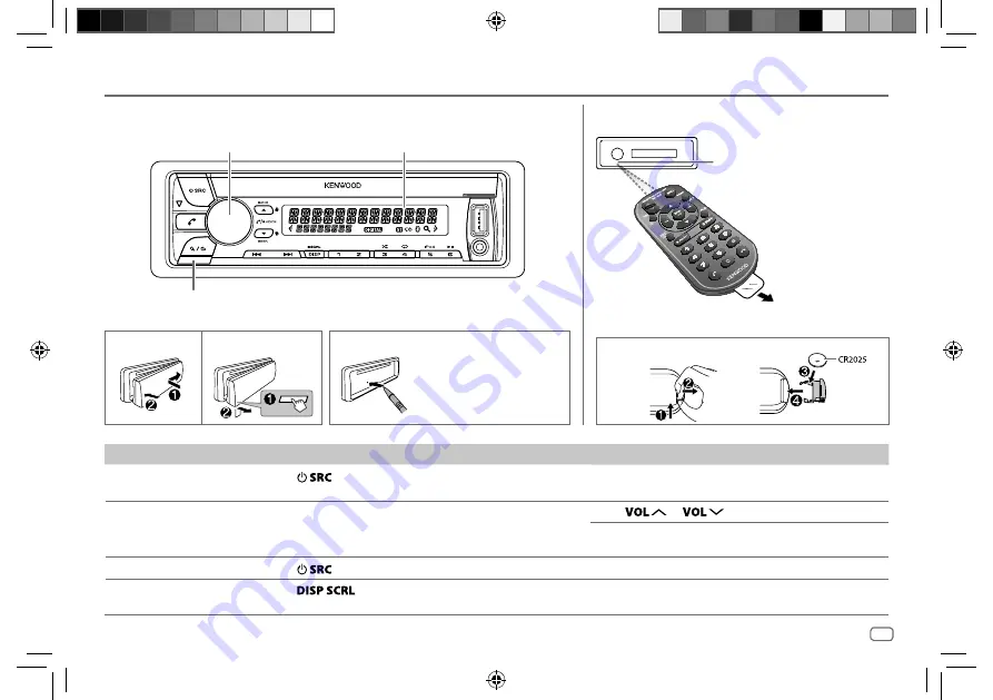 Kenwood KDC-BT720HD Instruction Manual Download Page 5