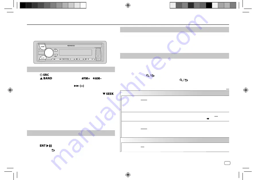 Kenwood KDC-BT762HD Instruction Manual Download Page 7