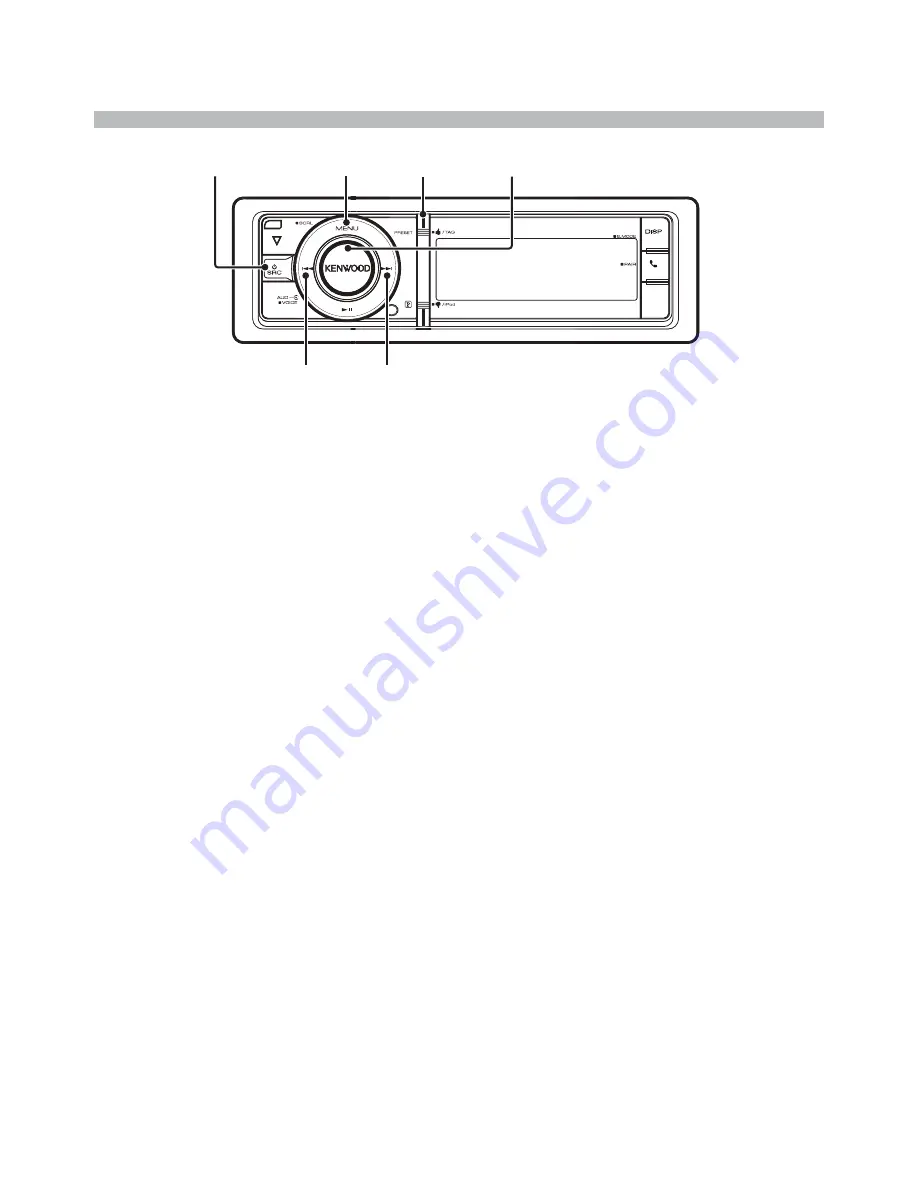 Kenwood KDC-BT952HD Quick Start Manual Download Page 8