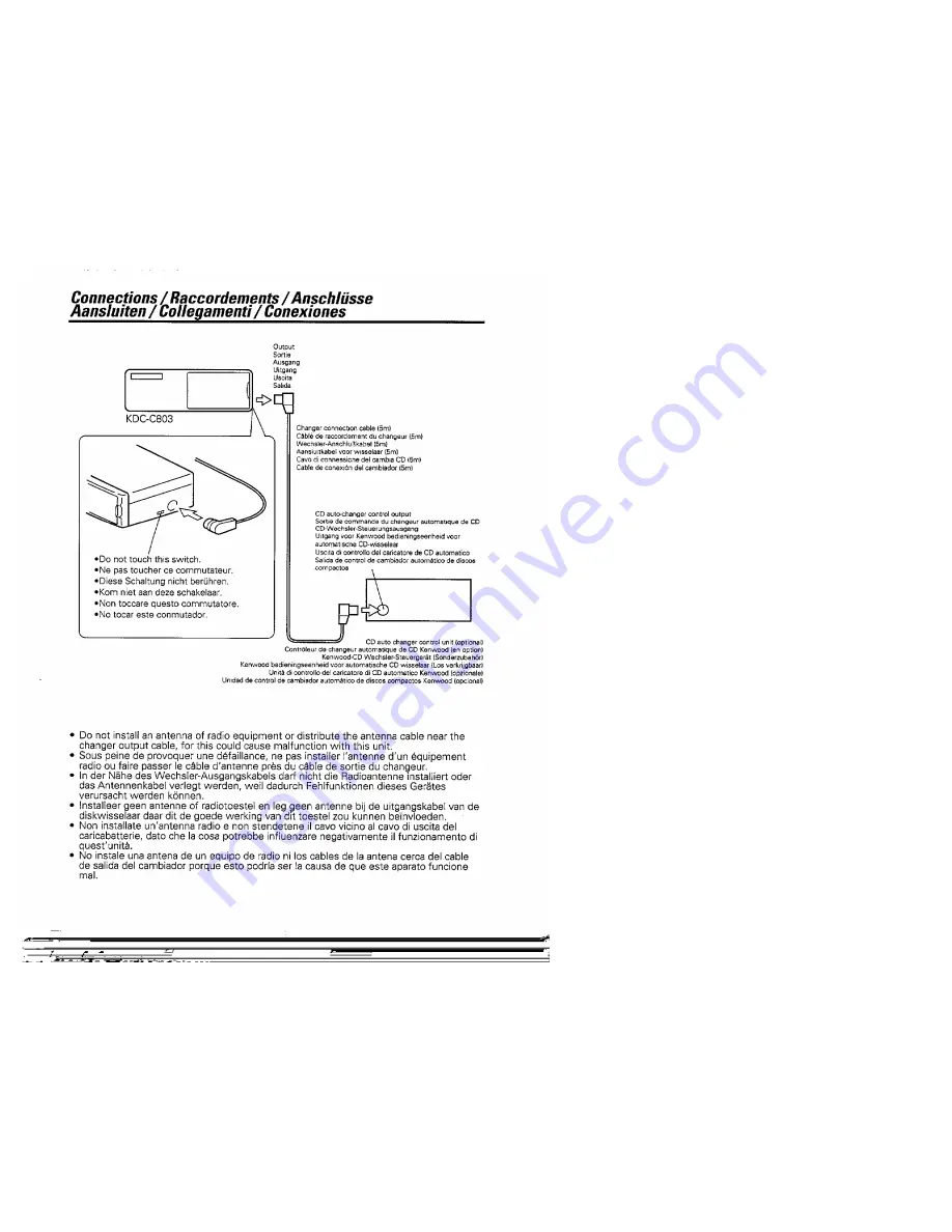 Kenwood KDC-C803 Скачать руководство пользователя страница 6