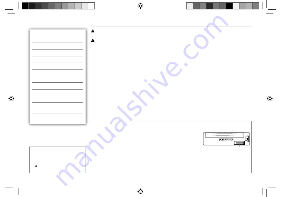 Kenwood KDC-DAB34U Instruction Manual Download Page 6