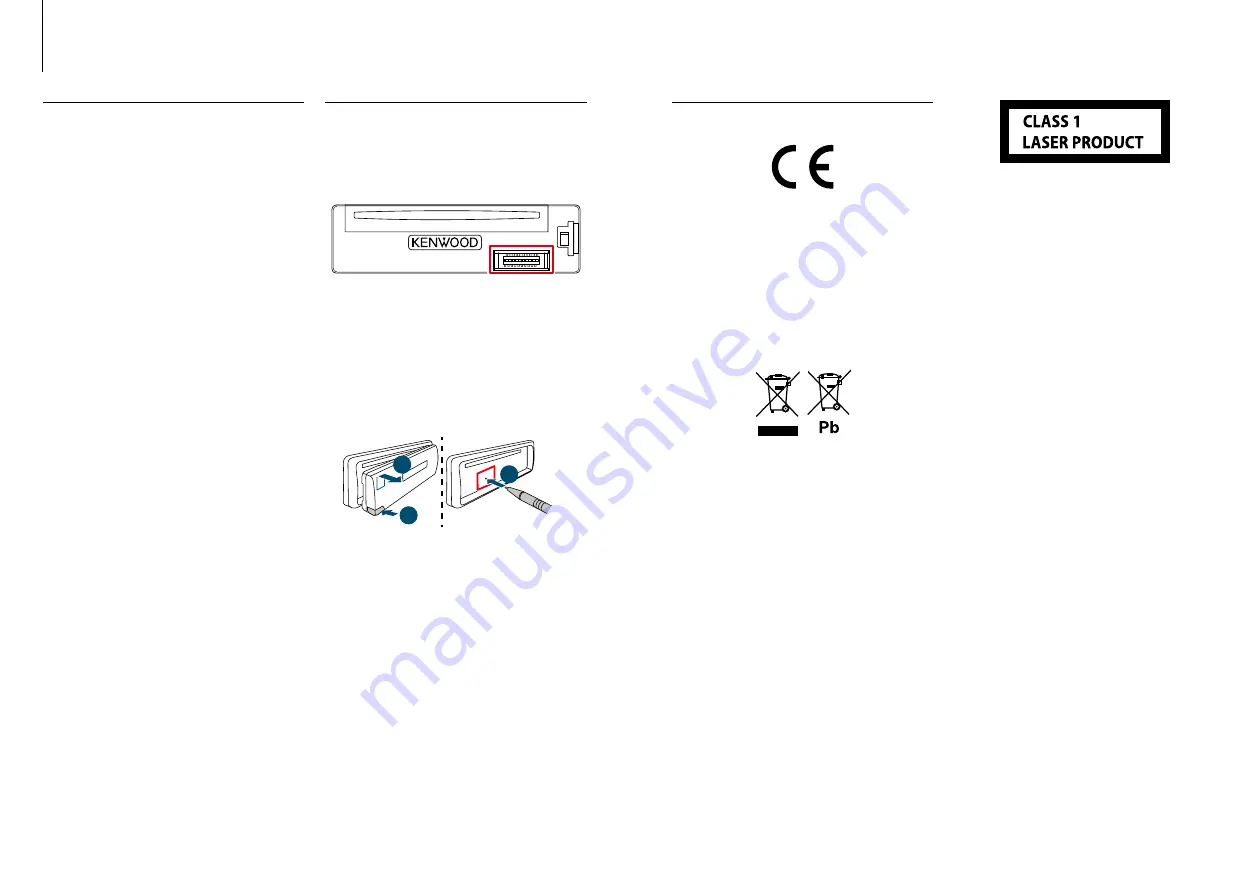 Kenwood KDC-DAB43U Скачать руководство пользователя страница 3