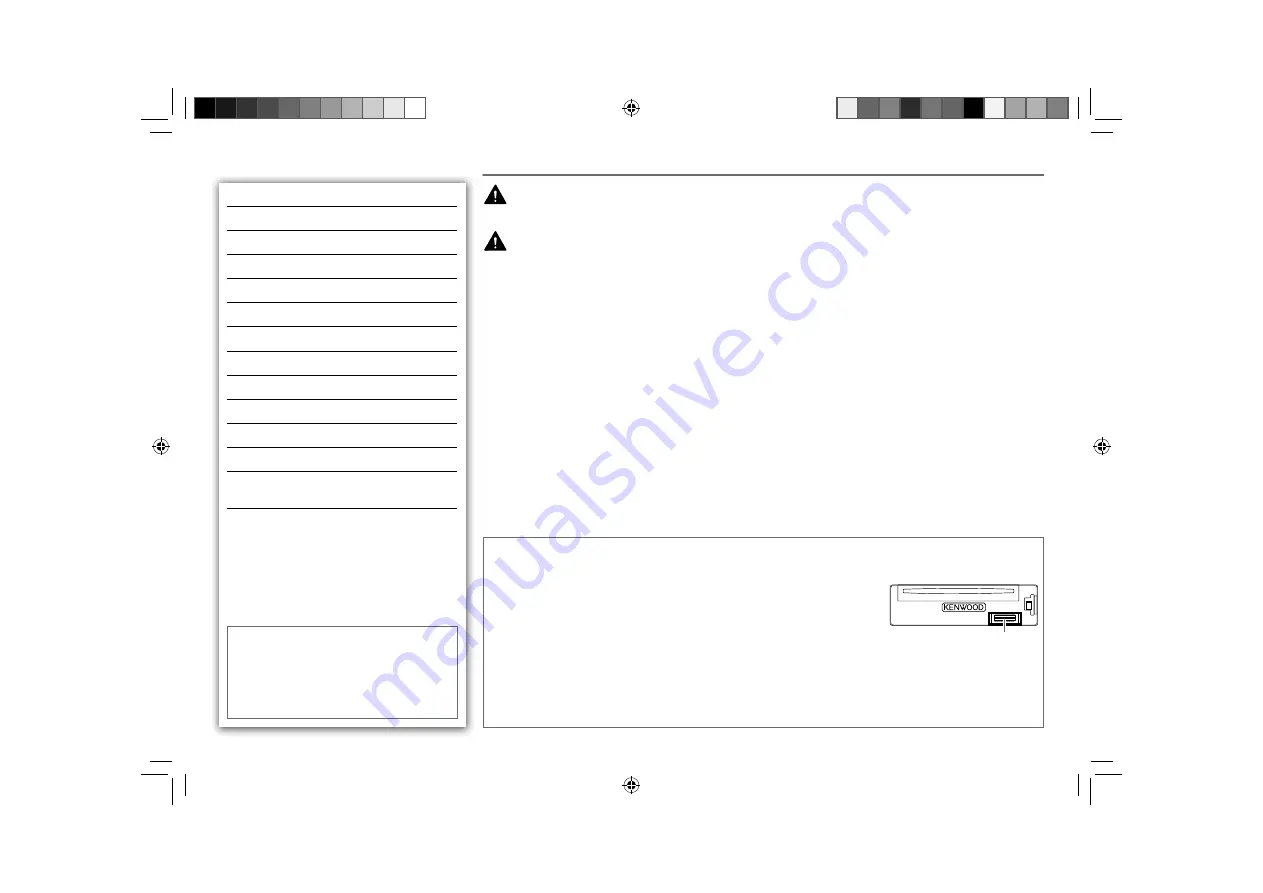 Kenwood KDC-HD455U Instruction Manual Download Page 2