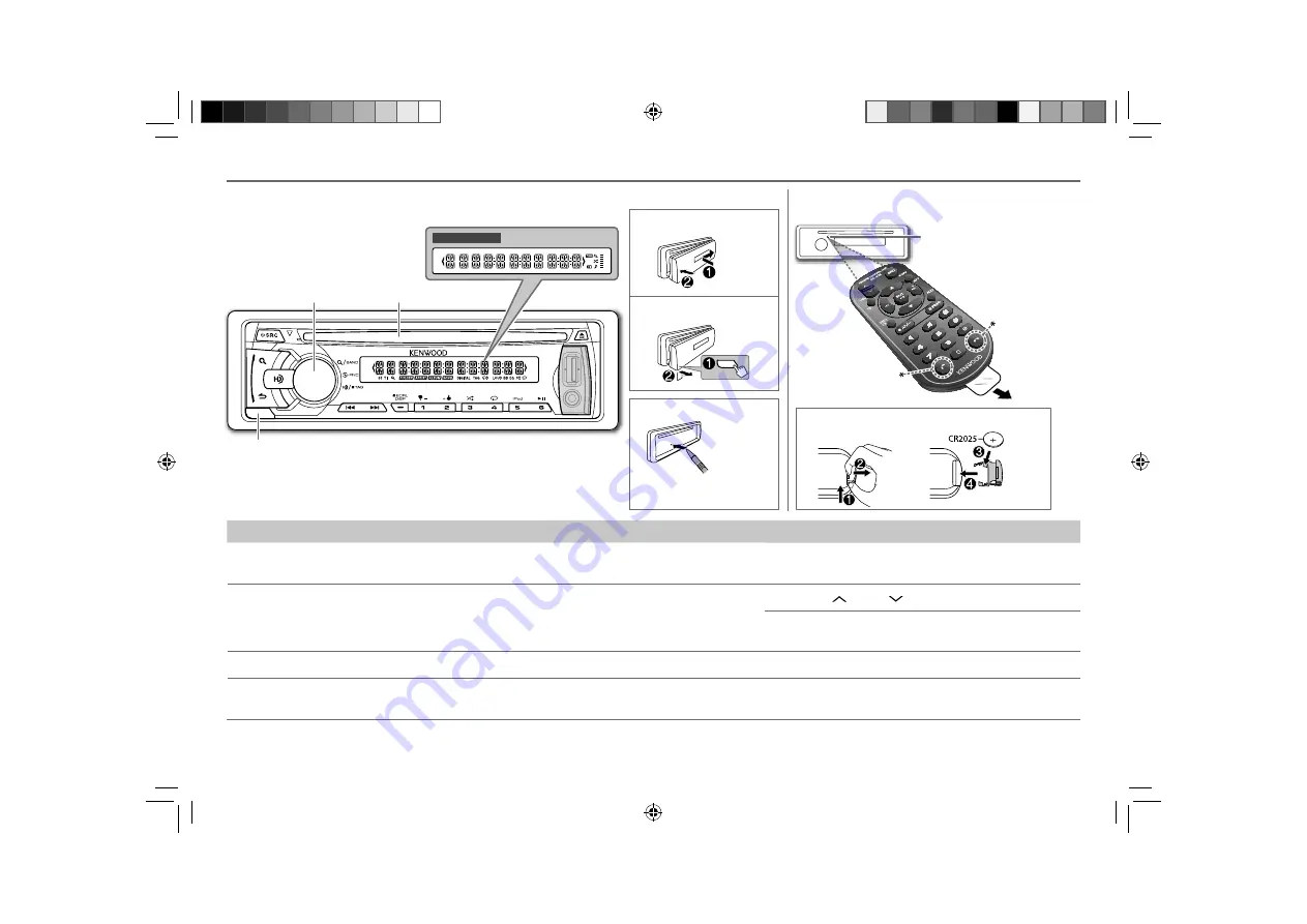 Kenwood KDC-HD455U Instruction Manual Download Page 3