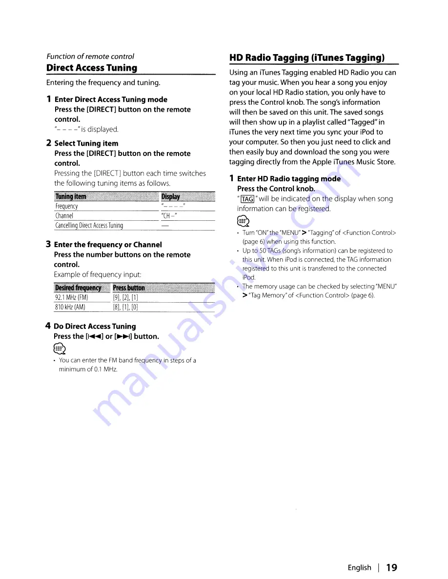 Kenwood KDC-HD942U Instruction Manual Download Page 19