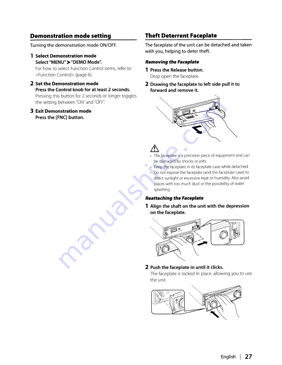 Kenwood KDC-HD942U Instruction Manual Download Page 27