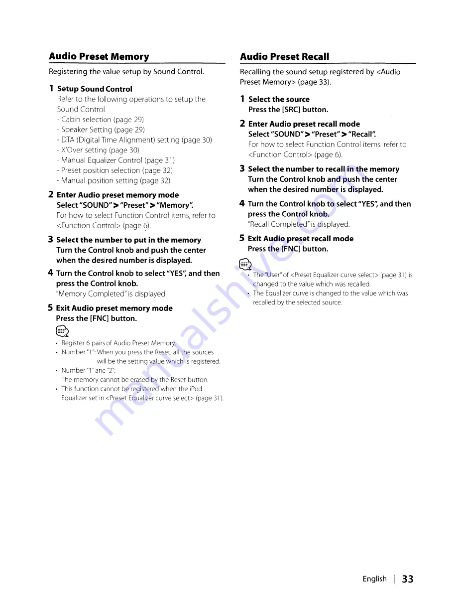 Kenwood KDC-HD942U Instruction Manual Download Page 33