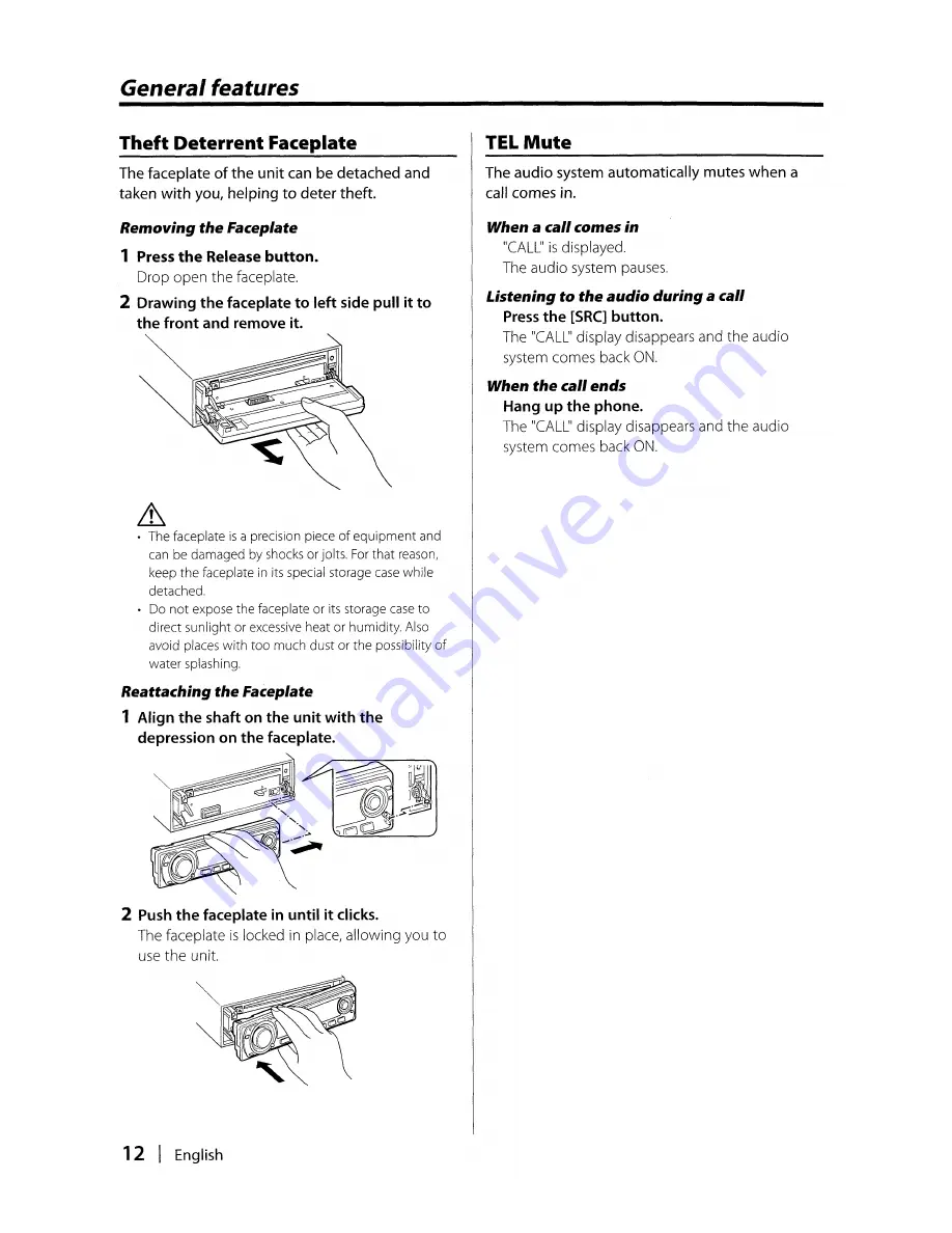 Kenwood KDC-MP3028 Скачать руководство пользователя страница 12