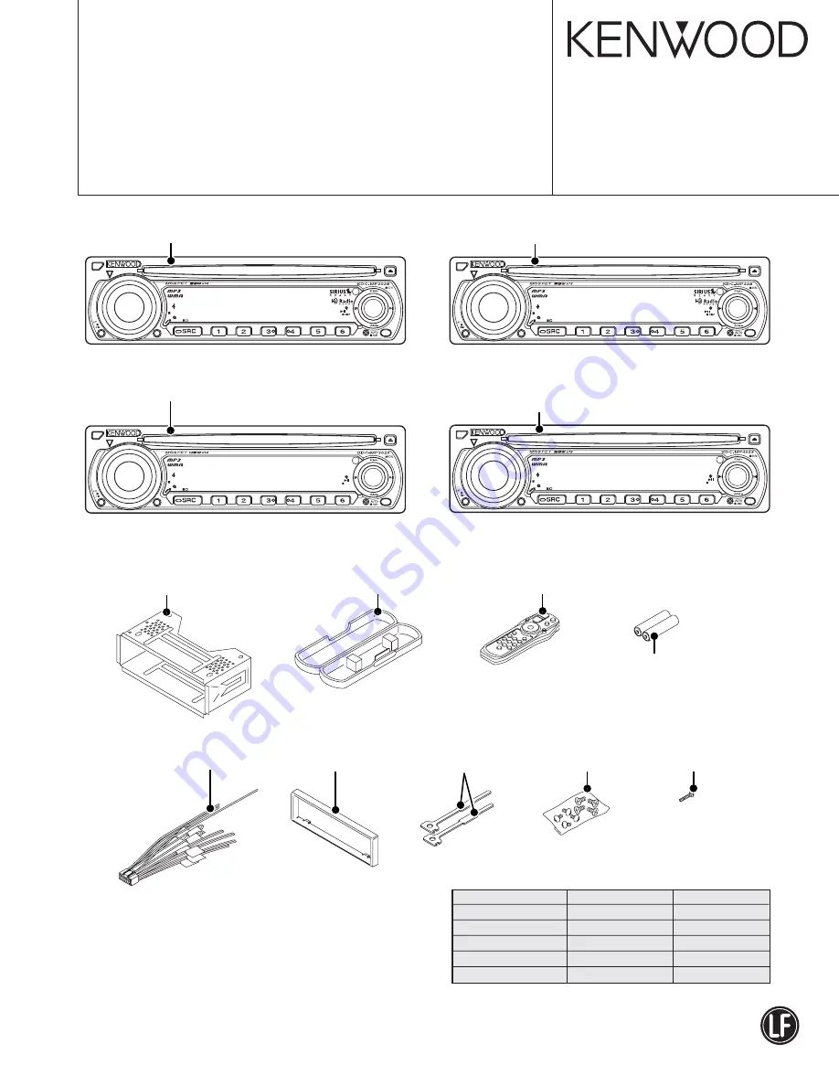 Kenwood KDC-MP3029 Скачать руководство пользователя страница 1