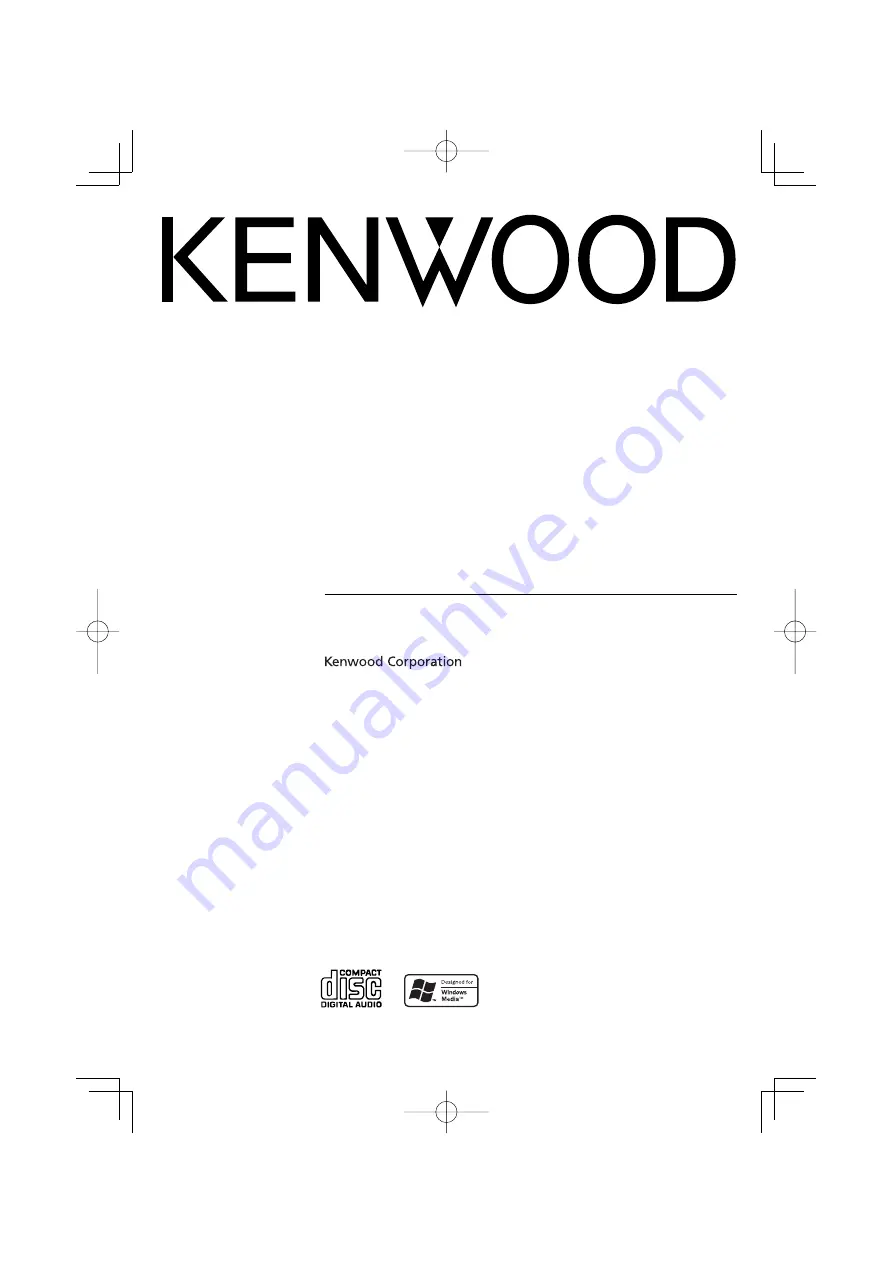 Kenwood KDC-MP3036 Instruction Manual Download Page 1