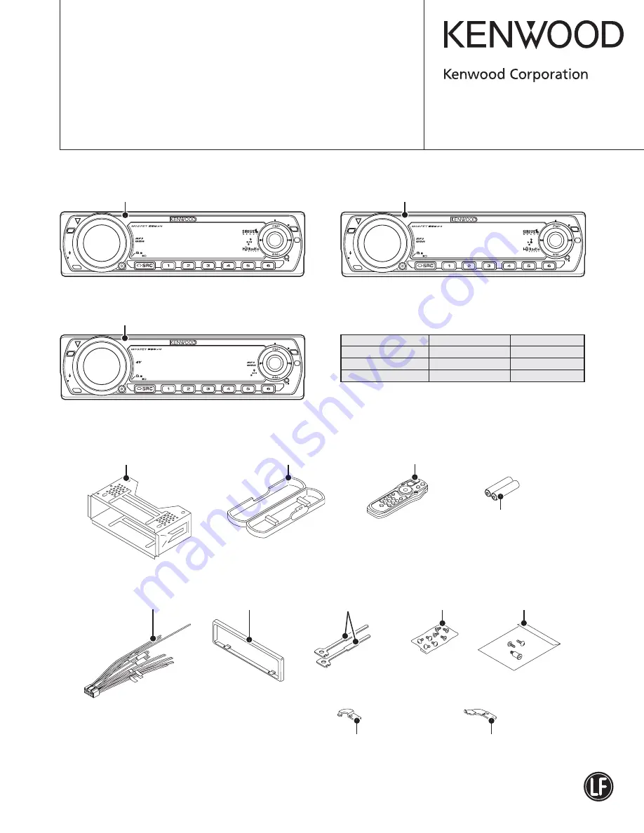 Kenwood KDC-MP4028 Service Manual Download Page 1