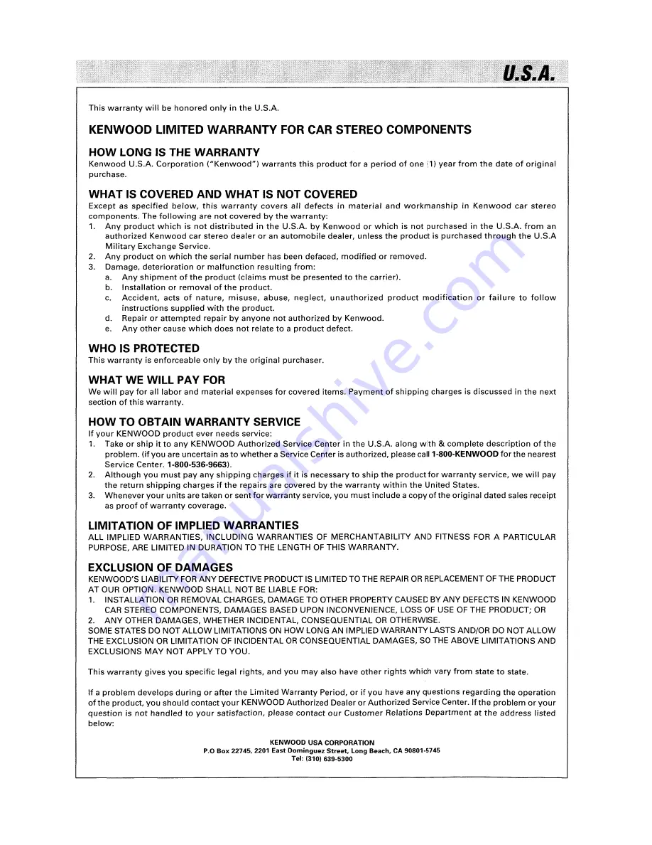 Kenwood KDC-MP5032 Instruction Manual Download Page 45