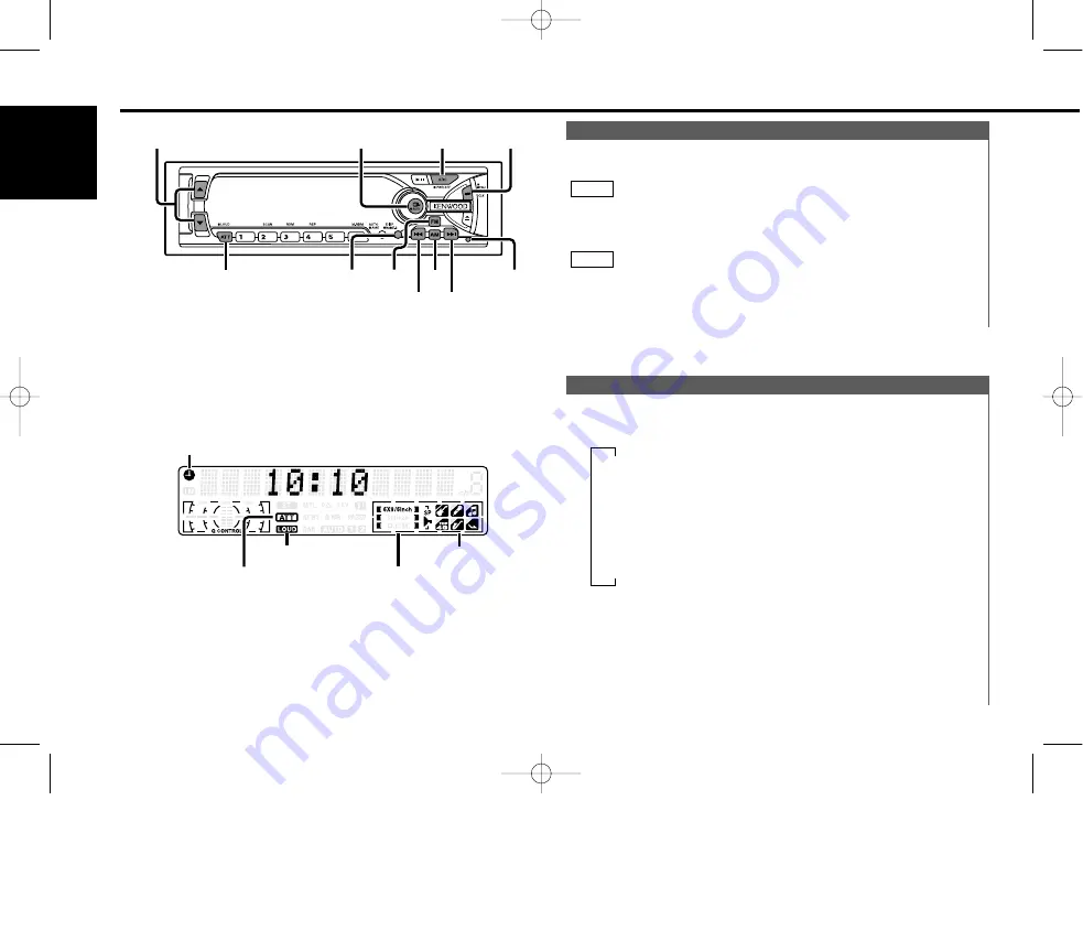 Kenwood KDC-MP8017 Instruction Manual Download Page 10