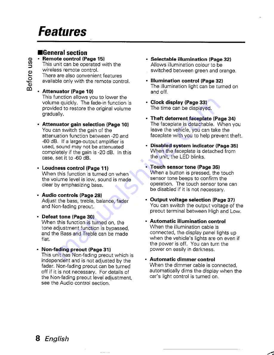 Kenwood KDC-PS900 Instruction Manual Download Page 8