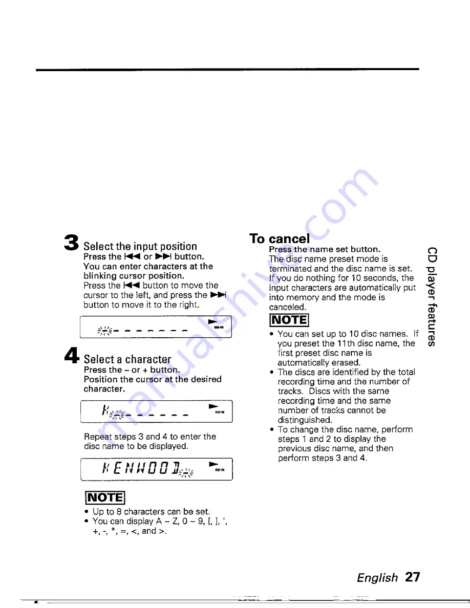 Kenwood KDC-PS900 Instruction Manual Download Page 27