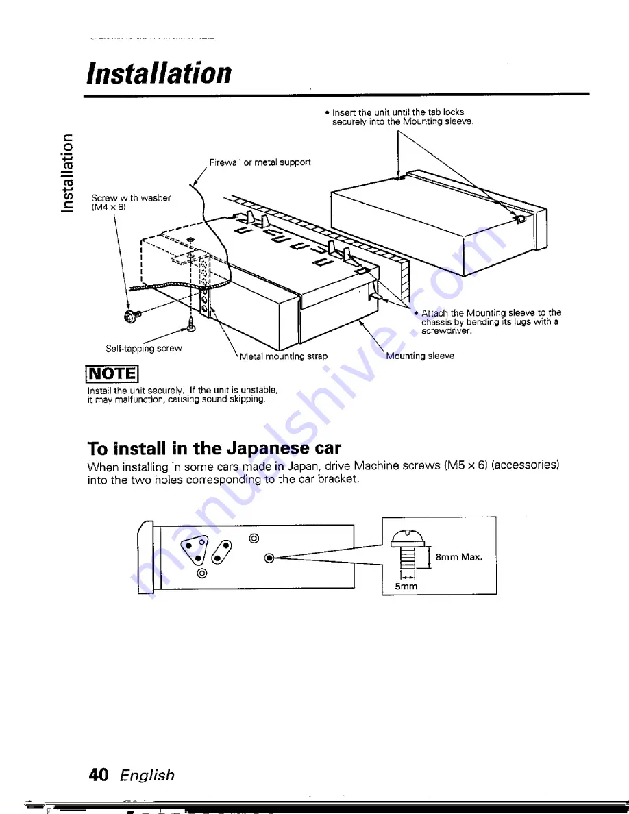 Kenwood KDC-PS900 Instruction Manual Download Page 40