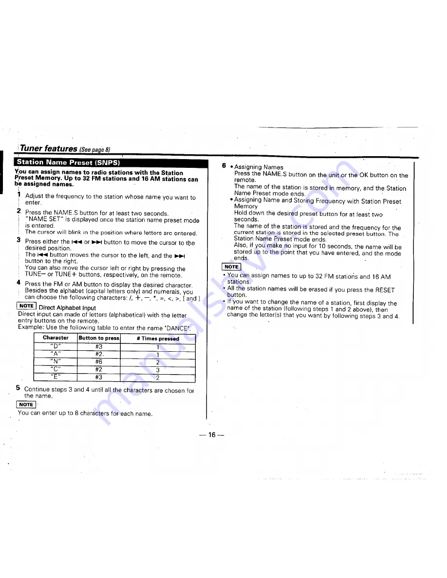 Kenwood KDC-PS909 Instruction Manual Download Page 16