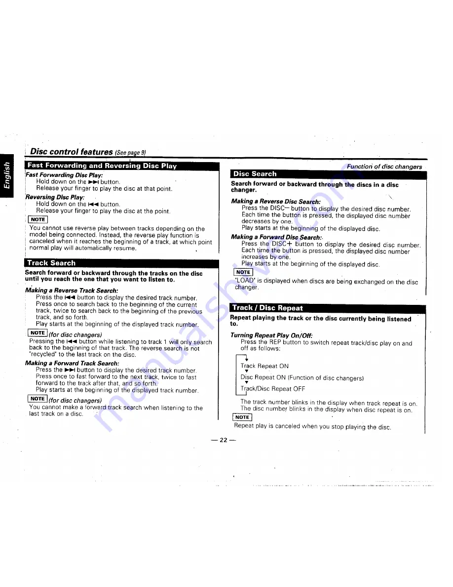 Kenwood KDC-PS909 Instruction Manual Download Page 22