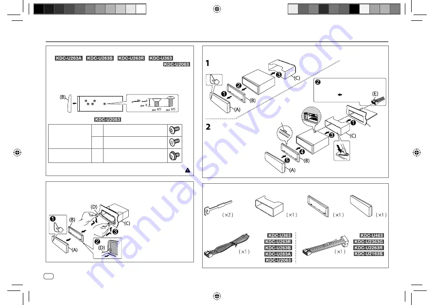 Kenwood KDC-U2063 Instruction Manual Download Page 24