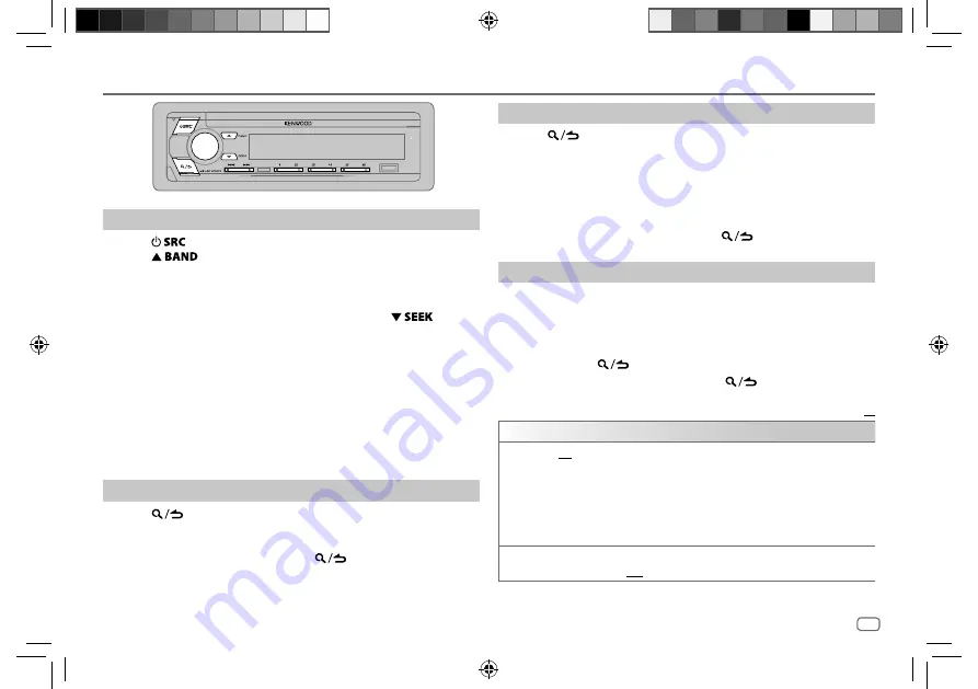 Kenwood KDC-X7200DAB Instruction Manual Download Page 11