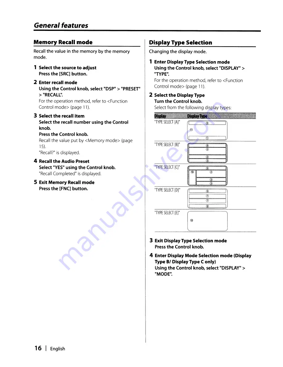 Kenwood KDC-X991 - Excelon CD Receiver Instruction Manual Download Page 16