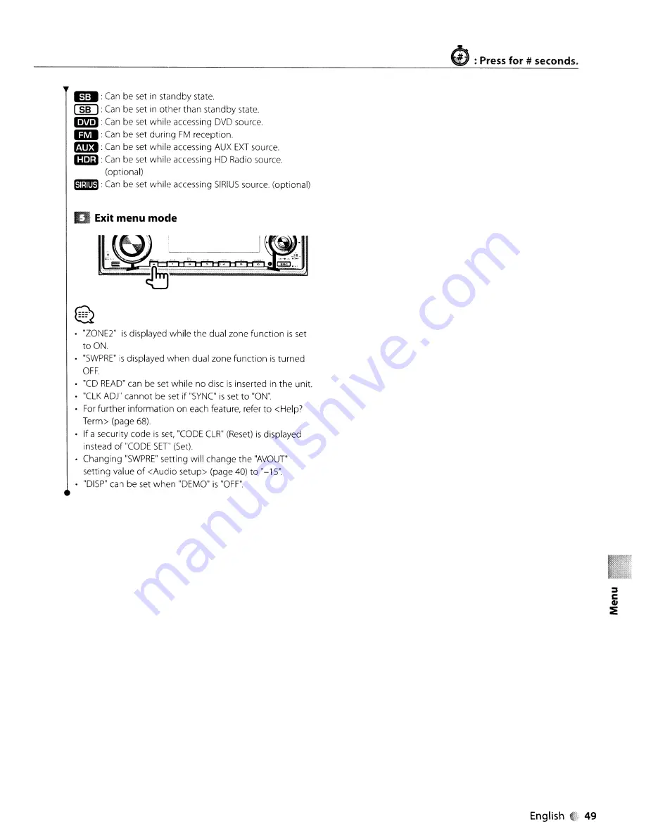 Kenwood KDV-412 Instruction Manual Download Page 49