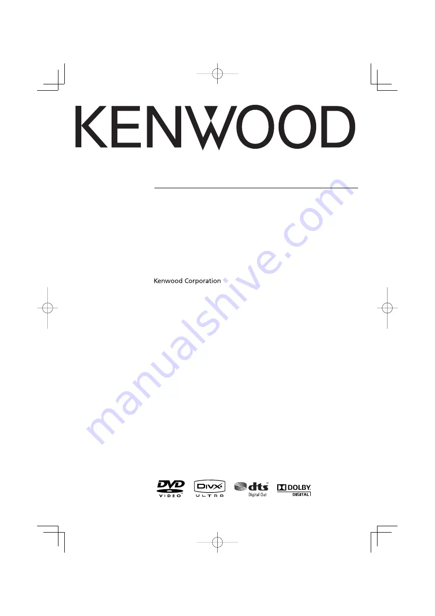 Kenwood KDV-MP6032U Instruction Manual Download Page 1