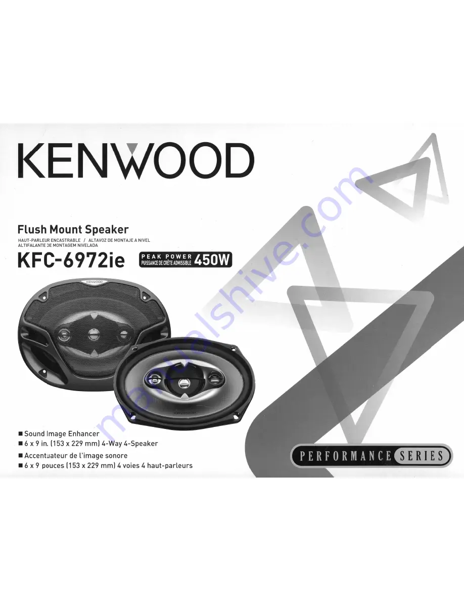 Kenwood KFC-6972ie Instruction Manual Download Page 1