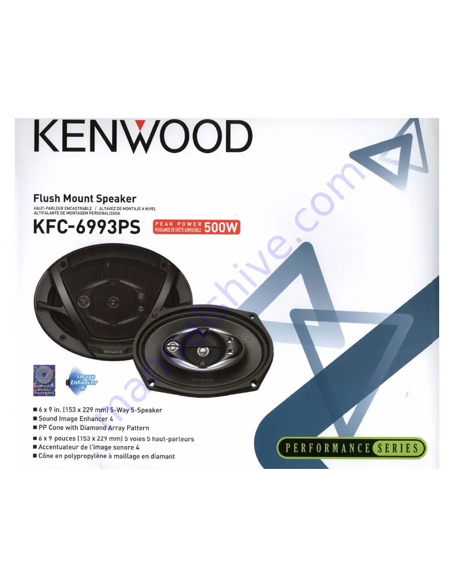 Kenwood KFC-6993PS Installation Instruction Download Page 1