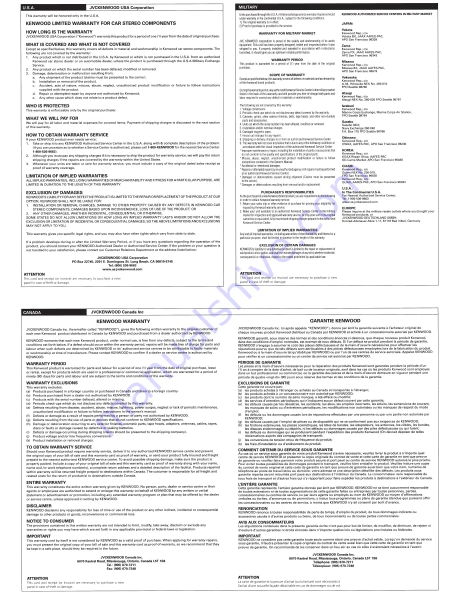 Kenwood KFC-P510PS Instruction Manual Download Page 11