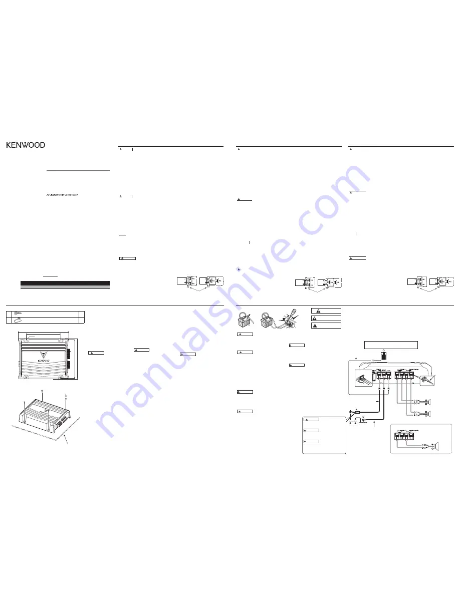 Kenwood KFC-W110S Instruction Manual Download Page 9