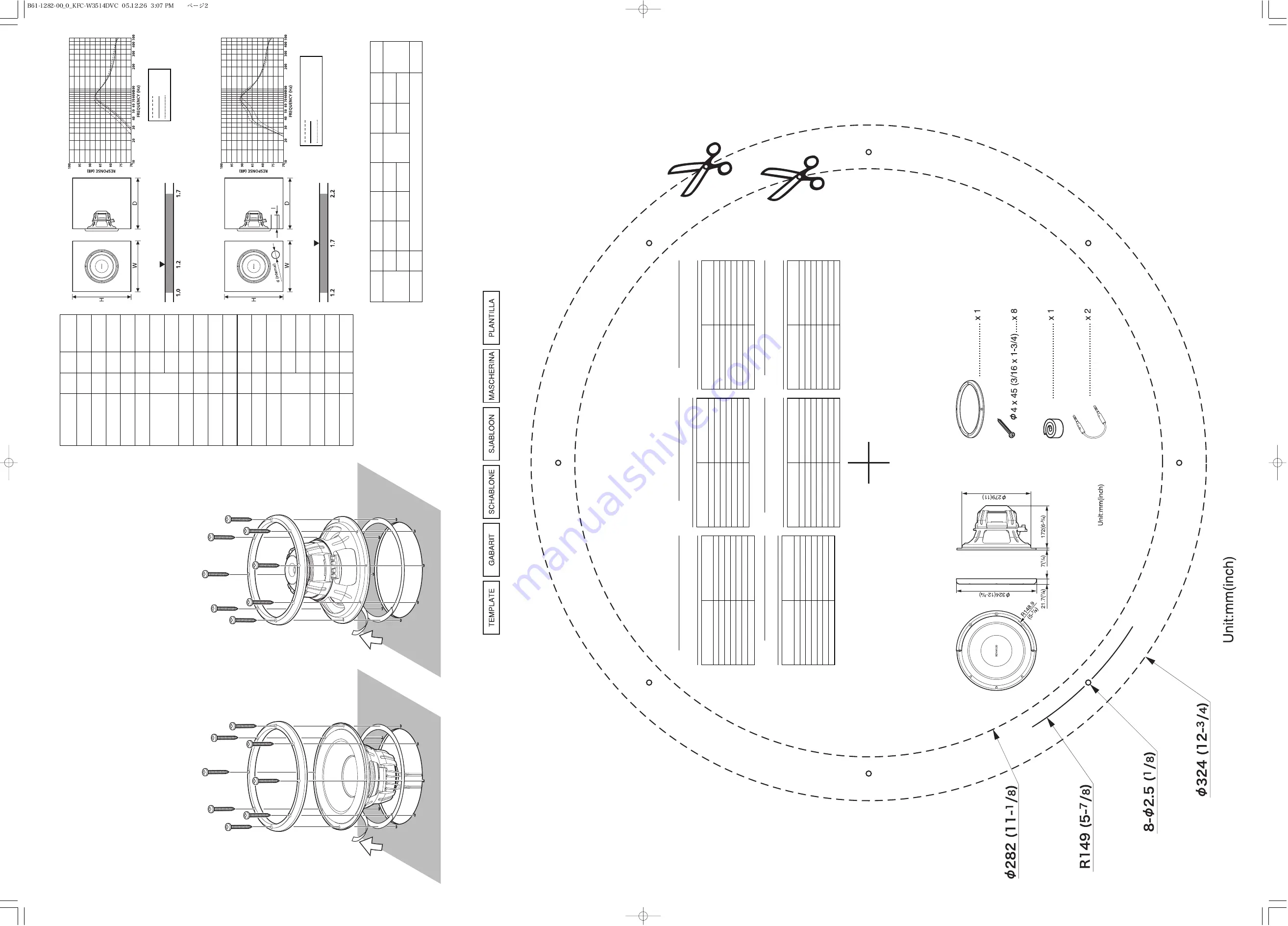 Kenwood KFC-W3514DVC - Car Subwoofer Driver Скачать руководство пользователя страница 2